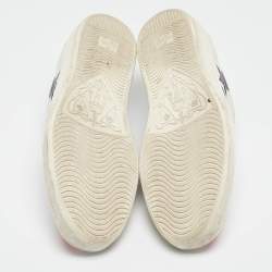 Gucci White Leather Star Ace Low Top Sneakers Size 45