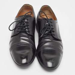 Gucci Black Leather Lace Up Oxford Size 40.5