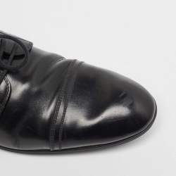 Gucci Black Leather Lace Up Oxford Size 40.5