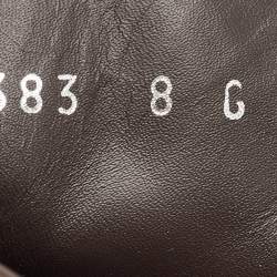 Pre Owned Gucci Beige/Brown GG Supreme Canvas and Leather High Top Sneakers Size 42