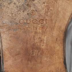 Gucci Black Leather Jordan Horsebit Loafers Size 40.5