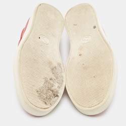 Gucci Red Leather Ghost Slip On Sneakers Size 43.5