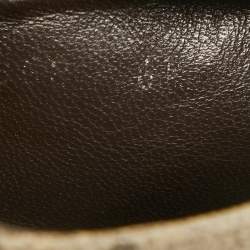 Gucci Beige/Brown GG Supreme Canvas and Leather Low Top Sneakers Size 40.5