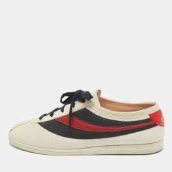 Gucci Multicolor Leather Falacer Sneakers Size 39