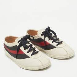 Gucci Multicolor Leather Falacer Sneakers Size 39