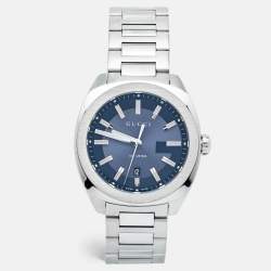 Gucci Blue Stainless Steel GG2570 Series YA142303 Men's Wristwatch 40 mm
