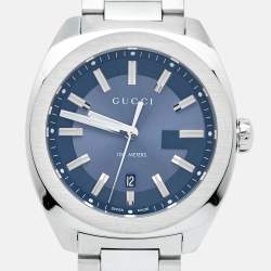 Gucci Blue Stainless Steel GG2570 Series YA142303 Men's Wristwatch 40 mm