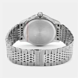 Gucci Black Stainless Steel G-Timeless YA126408 Unisex Wristwatch 38 mm