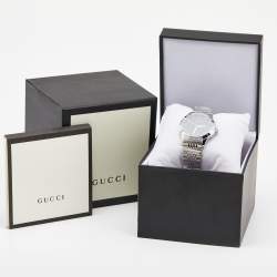 Gucci Black Stainless Steel G-Timeless YA126408 Unisex Wristwatch 38 mm