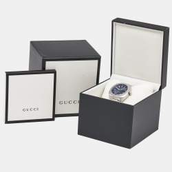 Gucci Blue Stainless Steel GG2570 YA142303 Men's Wristwatch 40 mm