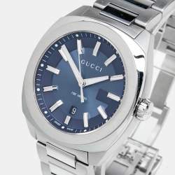 Gucci Blue Stainless Steel GG2570 YA142303 Men's Wristwatch 40 mm
