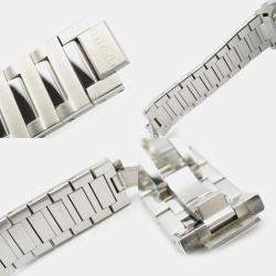 Pre Owned Gucci Grey Stainless Steel Pantheon 115 Automatic Men's Wristwatch 44 mm