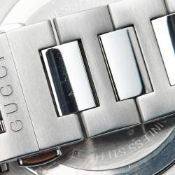 Pre Owned Gucci Blue Stainless Steel GG2570 Series YA142303 Men's Wristwatch 40 mm