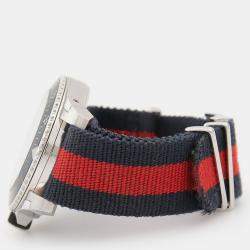 مملوكة مسبقًا Gucci Dive 136.2 Quartz Stainless Steel Men's Wristwatch 45 mm