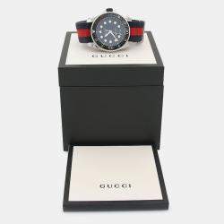 مملوكة مسبقًا Gucci Dive 136.2 Quartz Stainless Steel Men's Wristwatch 45 mm