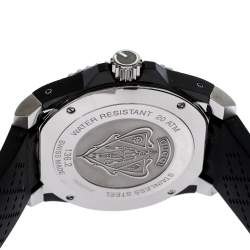 Gucci Black PVD Coated Stainless Steel Rubber Dive 136.2 Men's Wristwatch 45 mm