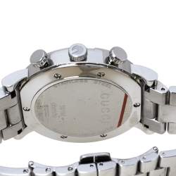 Pre Owned Gucci Mother of Pearl Stainless Steel Diamond G-Chrono 101M Women's Wristwatch 44 mm