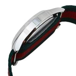 Gucci Multicolor Stainless Steel Web G-Timeless YA1264060 Men's Wristwatch 38 mm