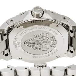 Gucci Black Stainless Steel Dive YA136301 Men's Wristwatch 40 mm