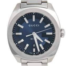 Gucci Blue Stainless Steel GG2570 Series YA142303Men's Wristwatch 40 mm