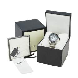 Pre Owned Gucci Black Stainless Steel Dive 136.2 Men's Wristwatch 45 mm