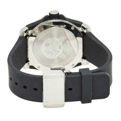 Pre Owned Gucci Black Stainless Steel Rubber Dive YA136320 Men's Wristwatch 40 mm