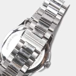 Pre Owned Gucci Silver Grey Stainless Steel G-Timeless YA126441 Men's Wristwatch 38 mm