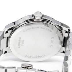 Pre Owned Gucci Silver Grey Stainless Steel G-Timeless YA126441 Men's Wristwatch 38 mm