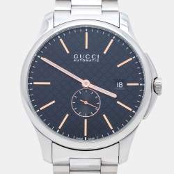 Gucci Black Stainless Steel G-Timeless YA126312 Men's Wristwatch 40 mm 