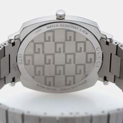 Pre Owned Gucci Silver Stainless Steel Grip YA157410 Men's Wristwatch 38 mm
