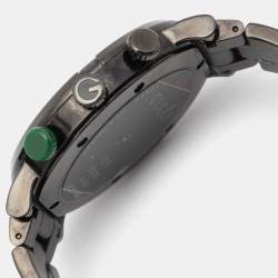 Gucci Black PVD Coated Stainless Steel G-Chrono YA101331 Men's Wristwatch 44 mm