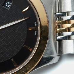 Gucci Black Two Tone Stainless Steel G-Timeless YA126410 Men's Wristwatch 38 mm 