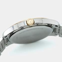 Gucci Black Two Tone Stainless Steel G-Timeless YA126410 Men's Wristwatch 38 mm 
