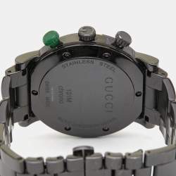 Gucci Black PVD Coated Stainless Steel G-Chrono YA101331 Men's Wristwatch 44 mm