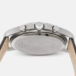 Pre Owned Gucci Blue Stainless Steel Leather G-Timeless YA126223 Men's Wristwatch 44 mm