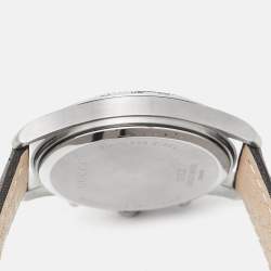 Pre Owned Gucci Blue Stainless Steel Leather G-Timeless YA126223 Men's Wristwatch 44 mm