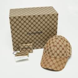 Gucci x Balenciaga Beige Monogram Jacquard Hacker Project Cap 