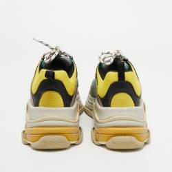 Gucci X Balenciaga Multicolor Canvas and Leather Triple S Sneakers Size 41