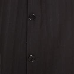 Guy Laroche Black Wool Three Button Luigi Sturzo Blazer 4XL