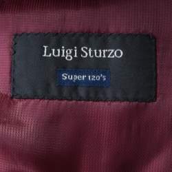 Guy Laroche Black Wool Three Button Luigi Sturzo Blazer 4XL