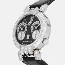 Harry Winston Grey Diamond Platinum by F.P. Journe Opus One Manual Winding Men's Wristwatch 38 mm