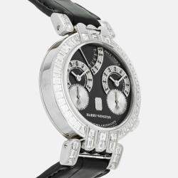 Harry Winston Grey Diamond Platinum by F.P. Journe Opus One Manual Winding Men's Wristwatch 38 mm