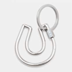 Hermès Fer a Cheval Enamel Stainless Steel Key Ring