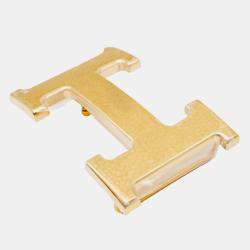 Hermes Noir/Etain Constance H Martelee Buckle with 32mm Reversible Belt in (sz 90)
