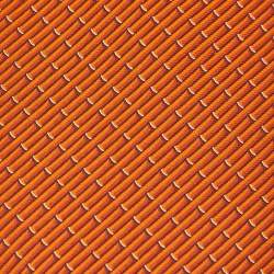 Hermès Orange Bambou Delice Silk Tie
