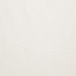 Pre Owned Hermès Blanc Silk Faconne Upside Down Handkerchief