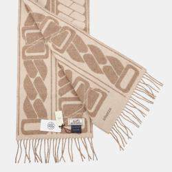 مملوكة مسبقًا وشاح هيرمس كاشمير كليك سي نويه بني غراسيه/كرايه كاشمير 100%