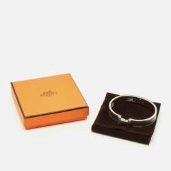 مملوكة مسبقًا سوار هيرمس كليك إتش إتش مطلي بالبلاديوم مينا غير لامع رمادي اللون