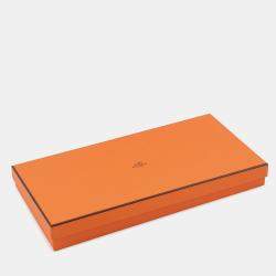 Pre Owned Hermes Cashmere Recto Verso Reversible Scarf Black/Cafe Cashmere100%