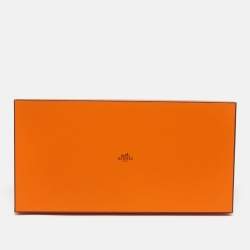 Pre Owned Hermès Camel Brown H Ecossais Cashmere Scarf